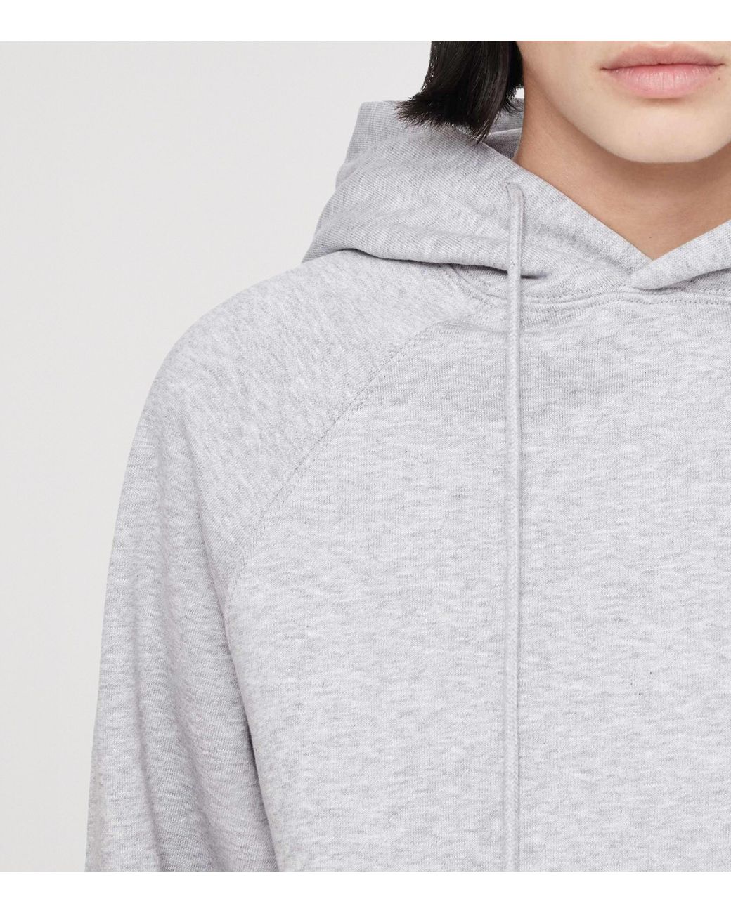 AllSaints White Organic Cotton Lily Hoodie