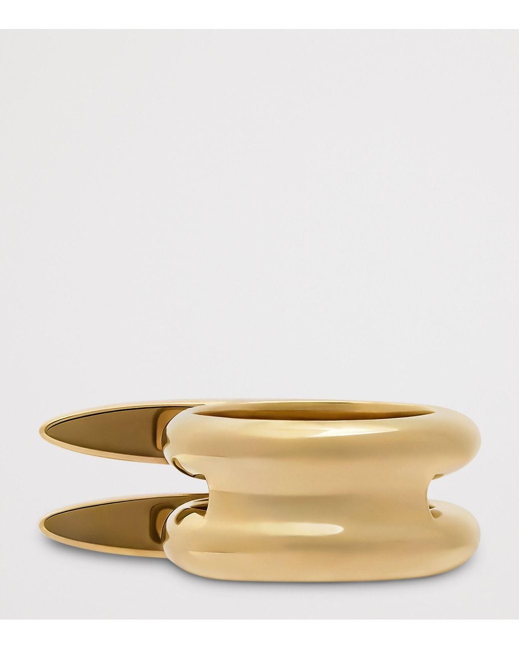 Givenchy Metallic Pinch Double Ring