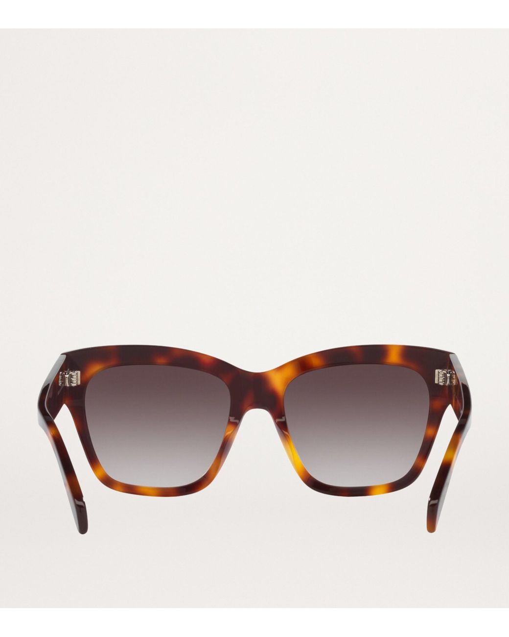 Céline Brown Tortoiseshell Triomphe Square Sunglasses