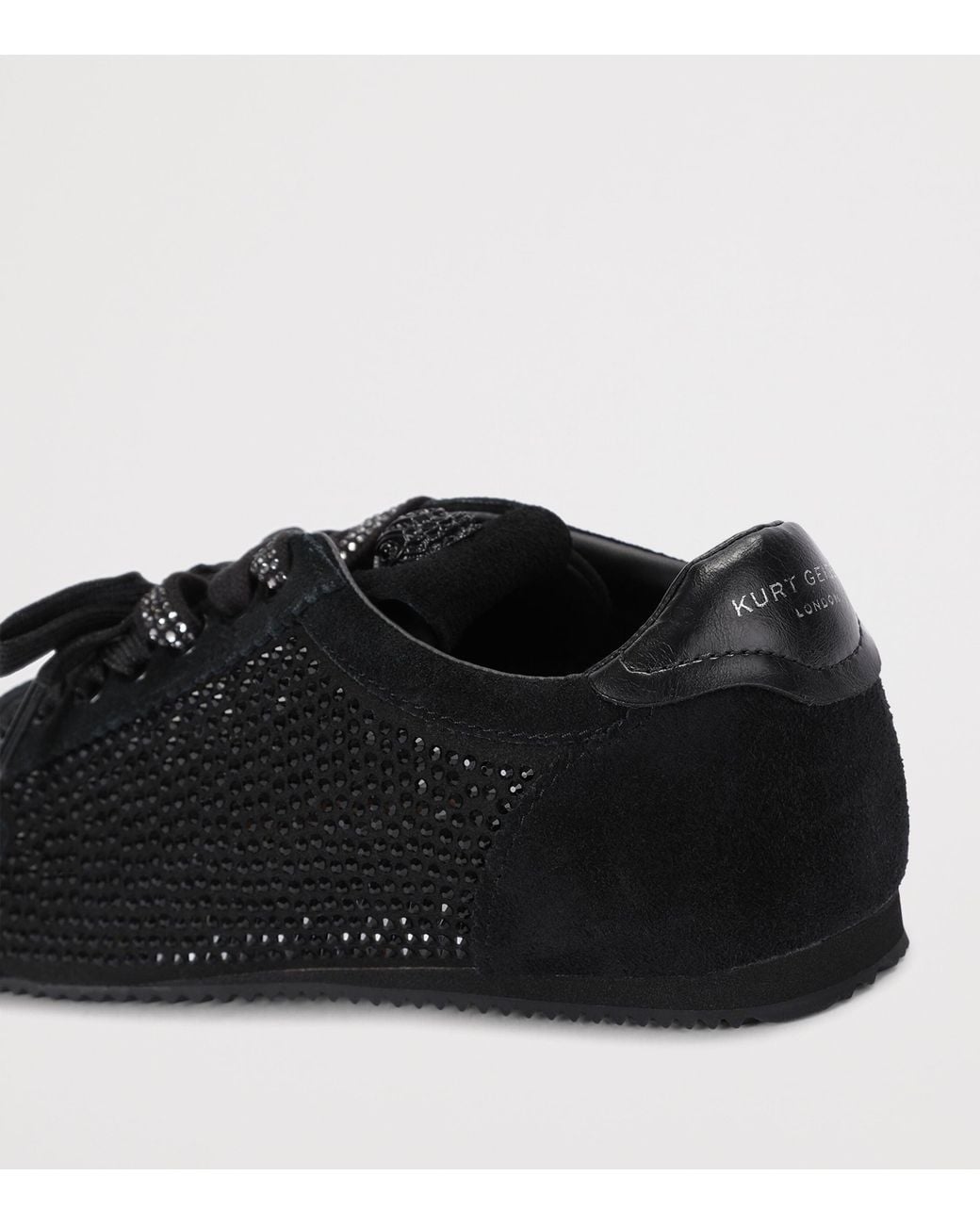 Kurt Geiger Black Embellished Islington Sneakers