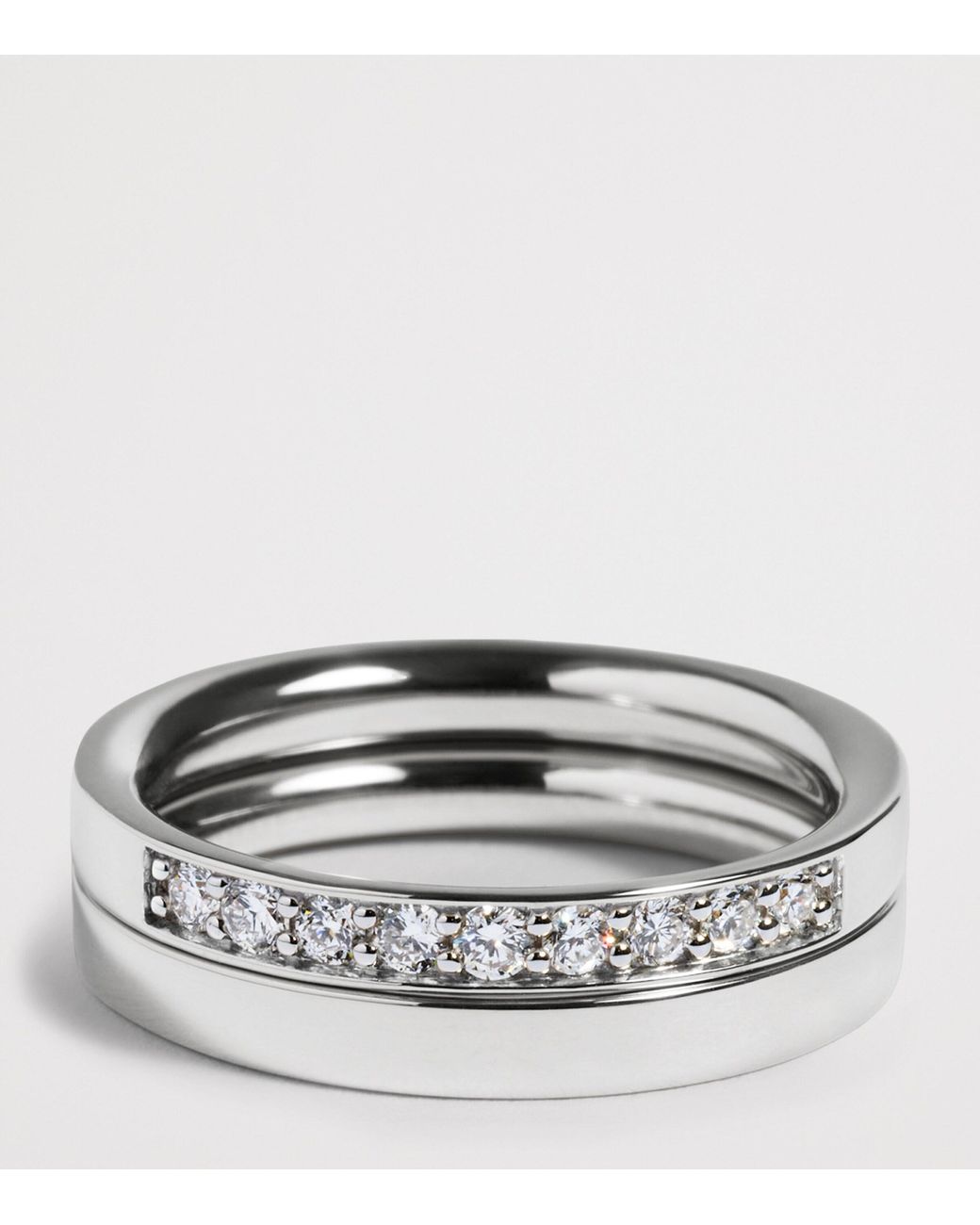 Monica Vinader White Sterling Essential Stacking Ring
