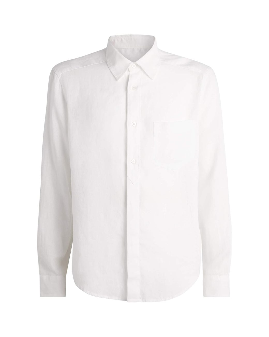 Jacob Cohen White Linen Long-Sleeve Shirt for men