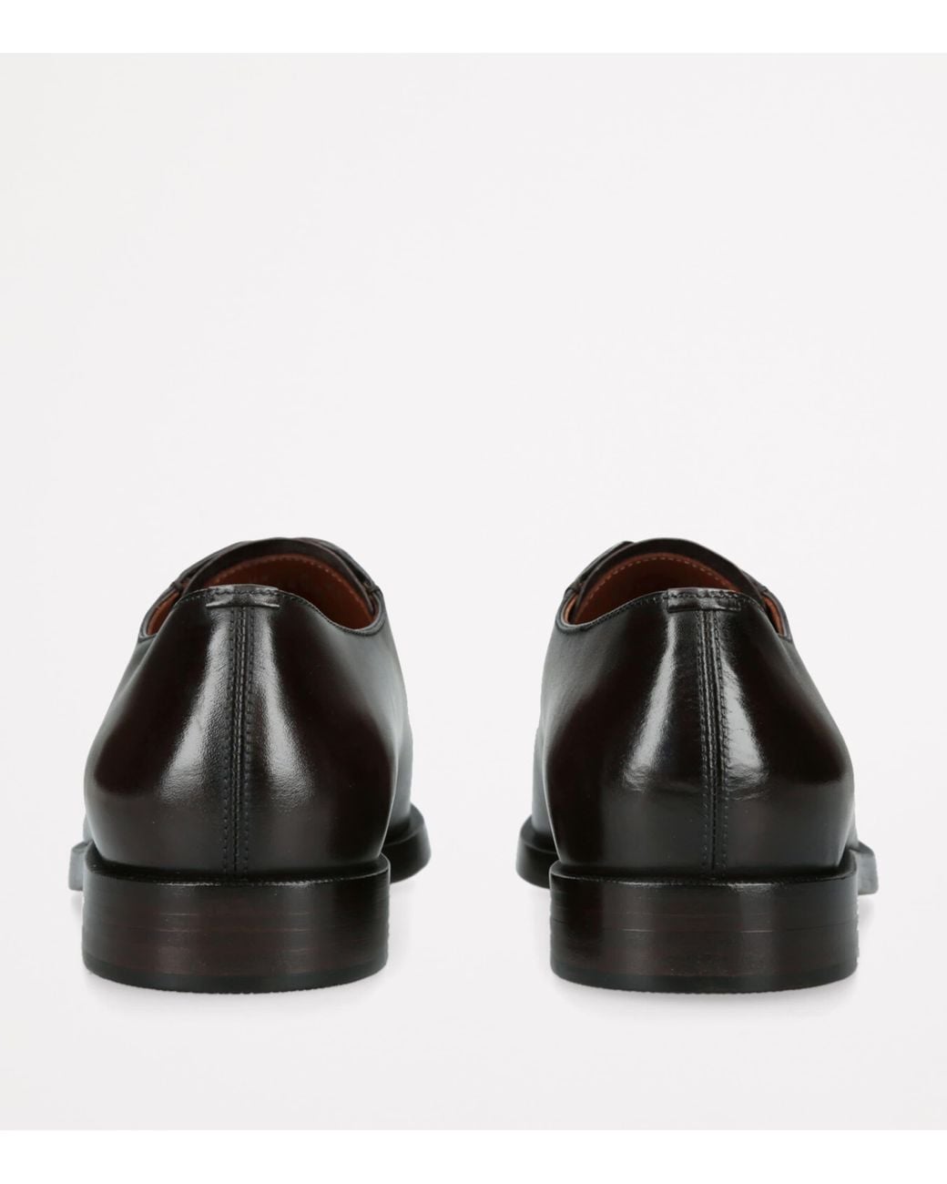 Zegna Brown Leather Torino Derby Shoes for men