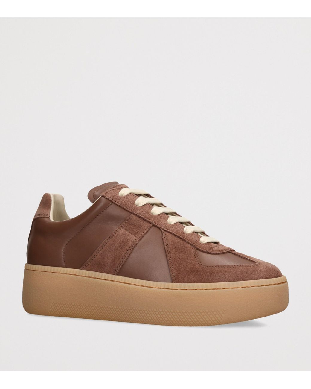 Maison Margiela Brown Leather Chunky Replica Sneakers