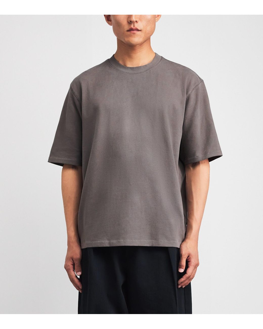 Wax London Gray Organic Cotton Milton T-Shirt for men