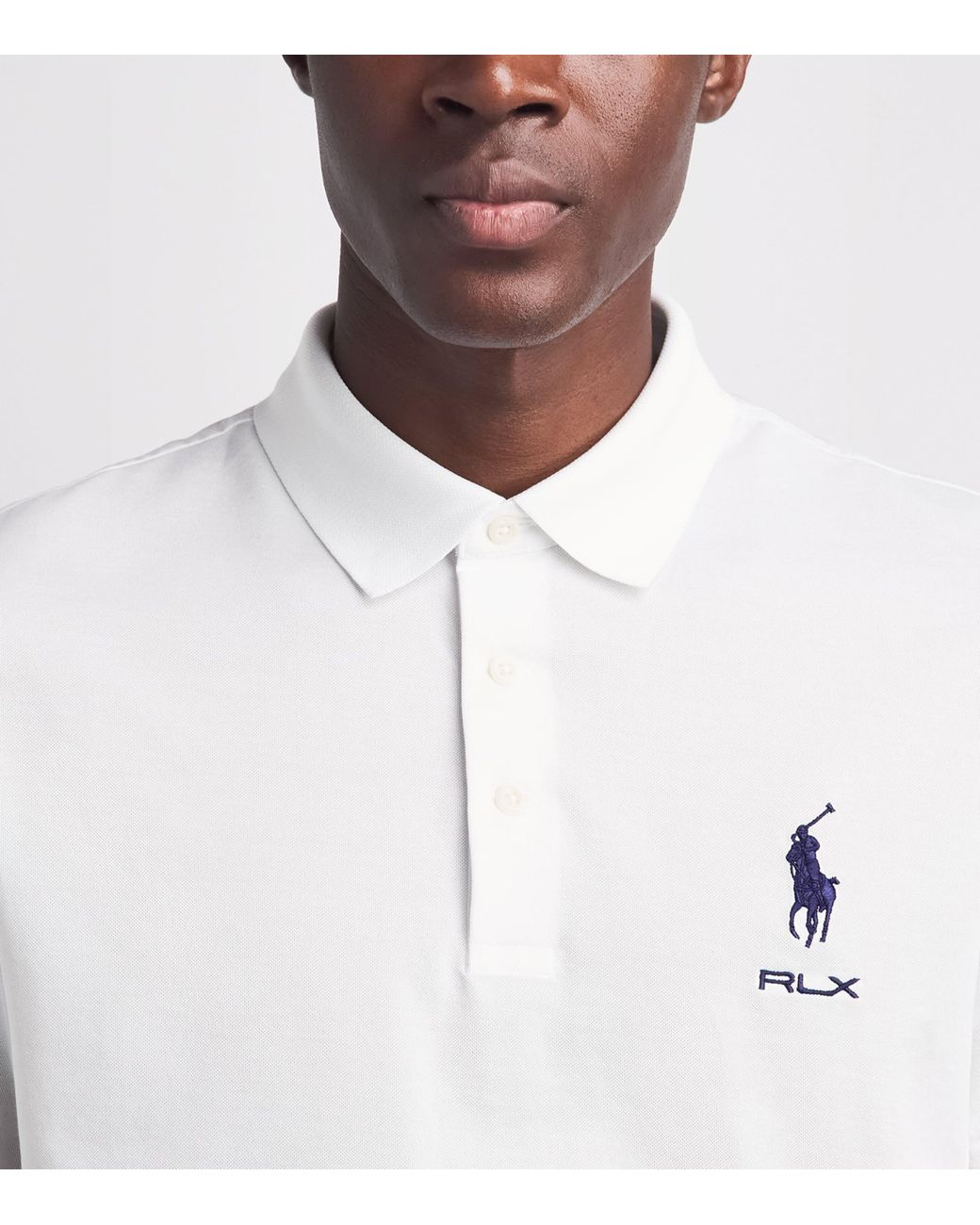 Ralph Lauren White Tour Polo Shirt for men