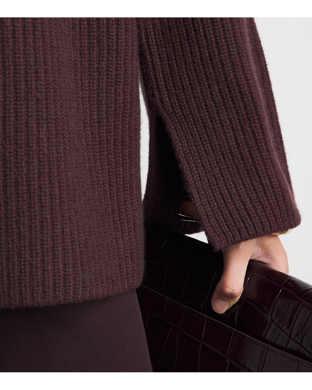 Joseph Purple Cashmere Roll-Neck Loftus Sweater