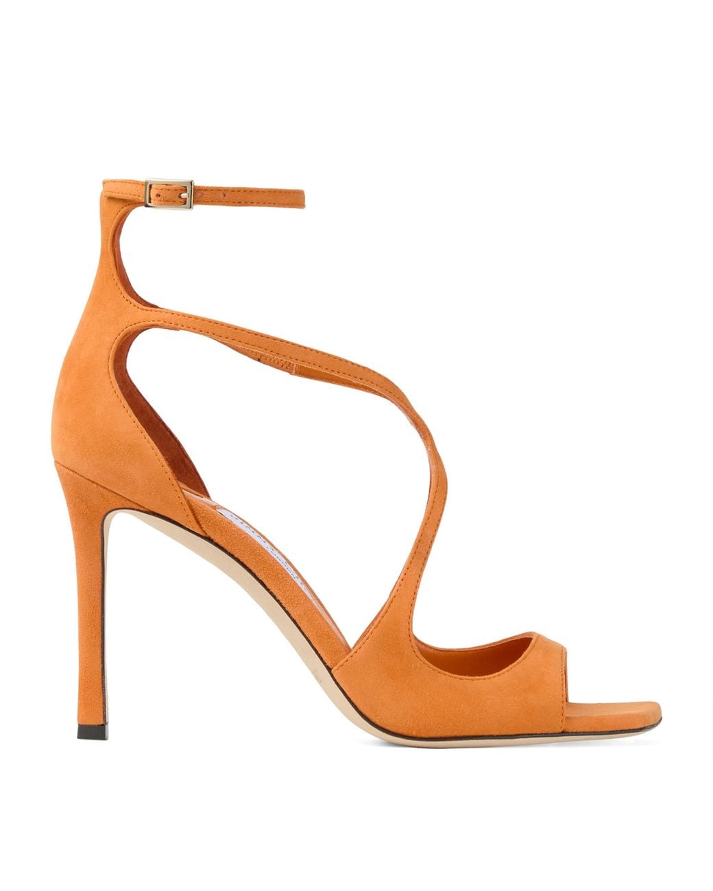 Jimmy Choo Pink Azia 95 Leather Sandals