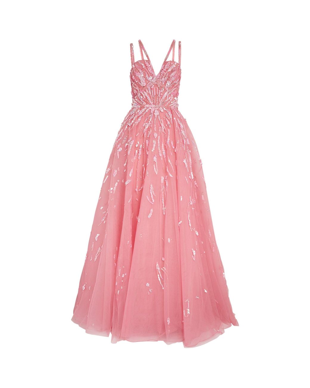 Zuhair Murad Sequinembellished Gown in Pink Lyst