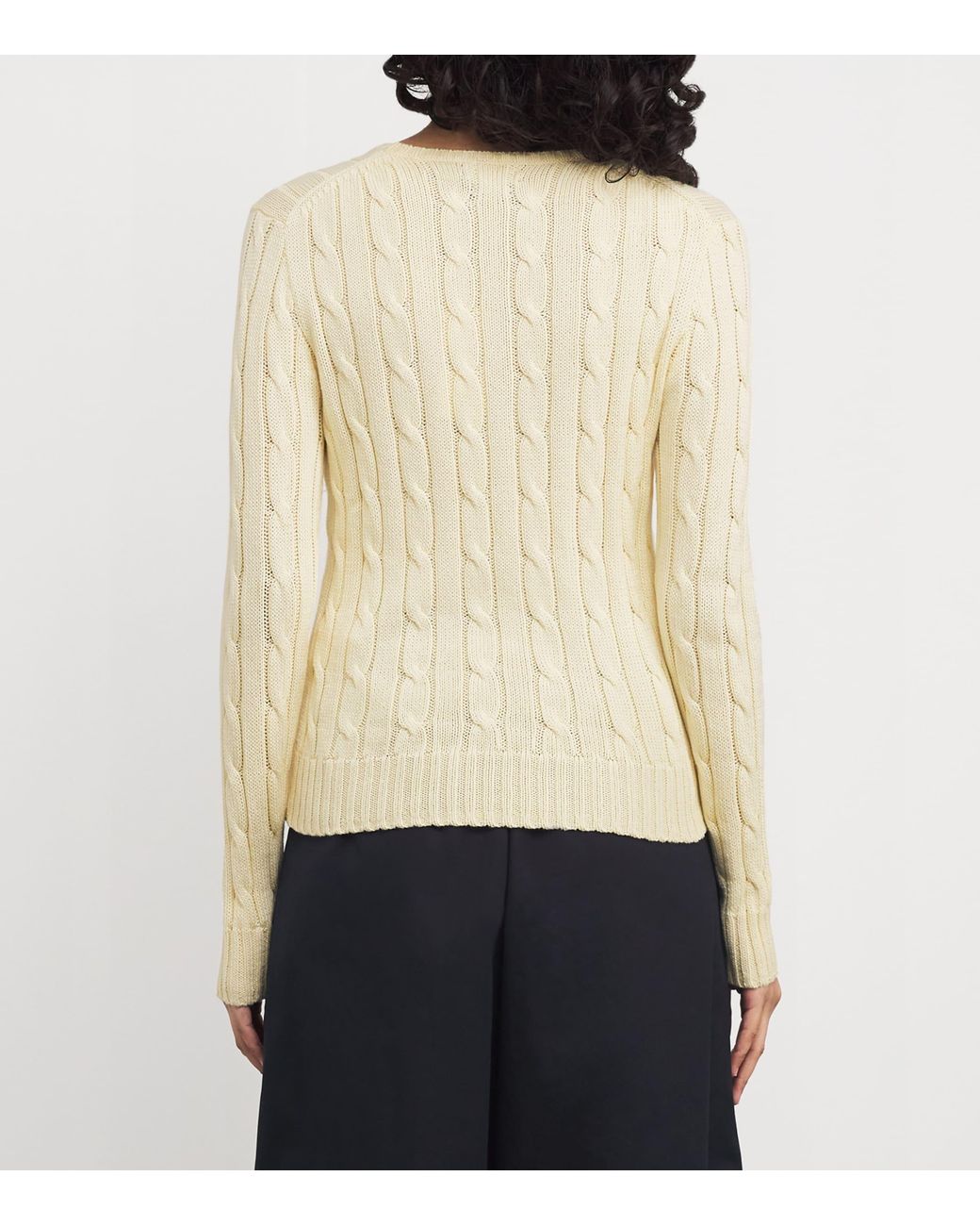 Polo Ralph Lauren Natural Cotton Cable-Knit Julianna Sweater