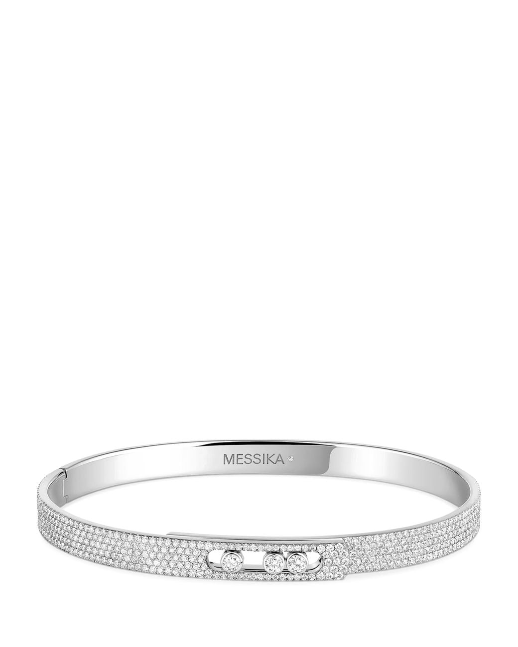 Messika White Move Noa And Diamond Pavé Bangle