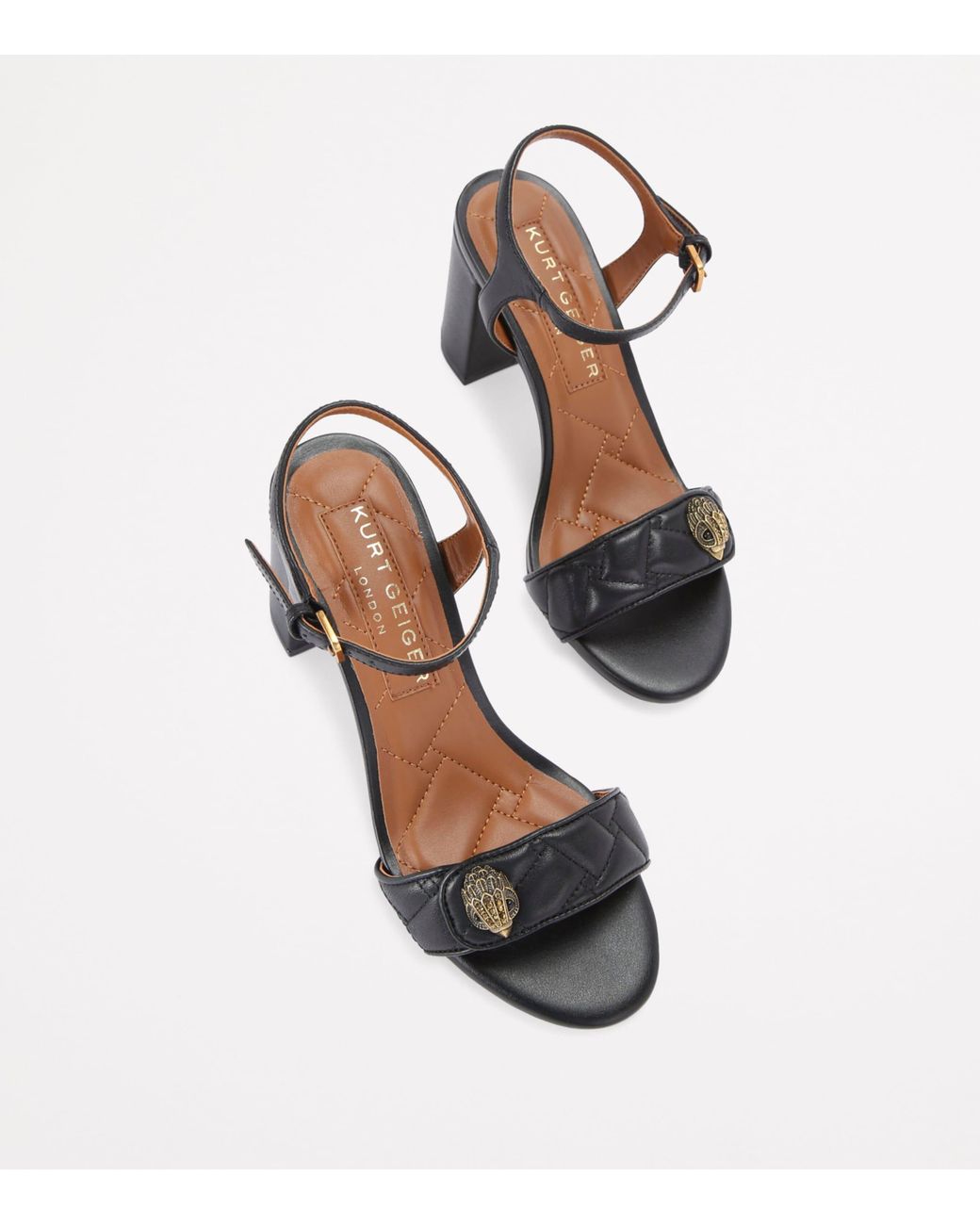 Kurt Geiger Metallic Kensington Langley Heeled Sandals