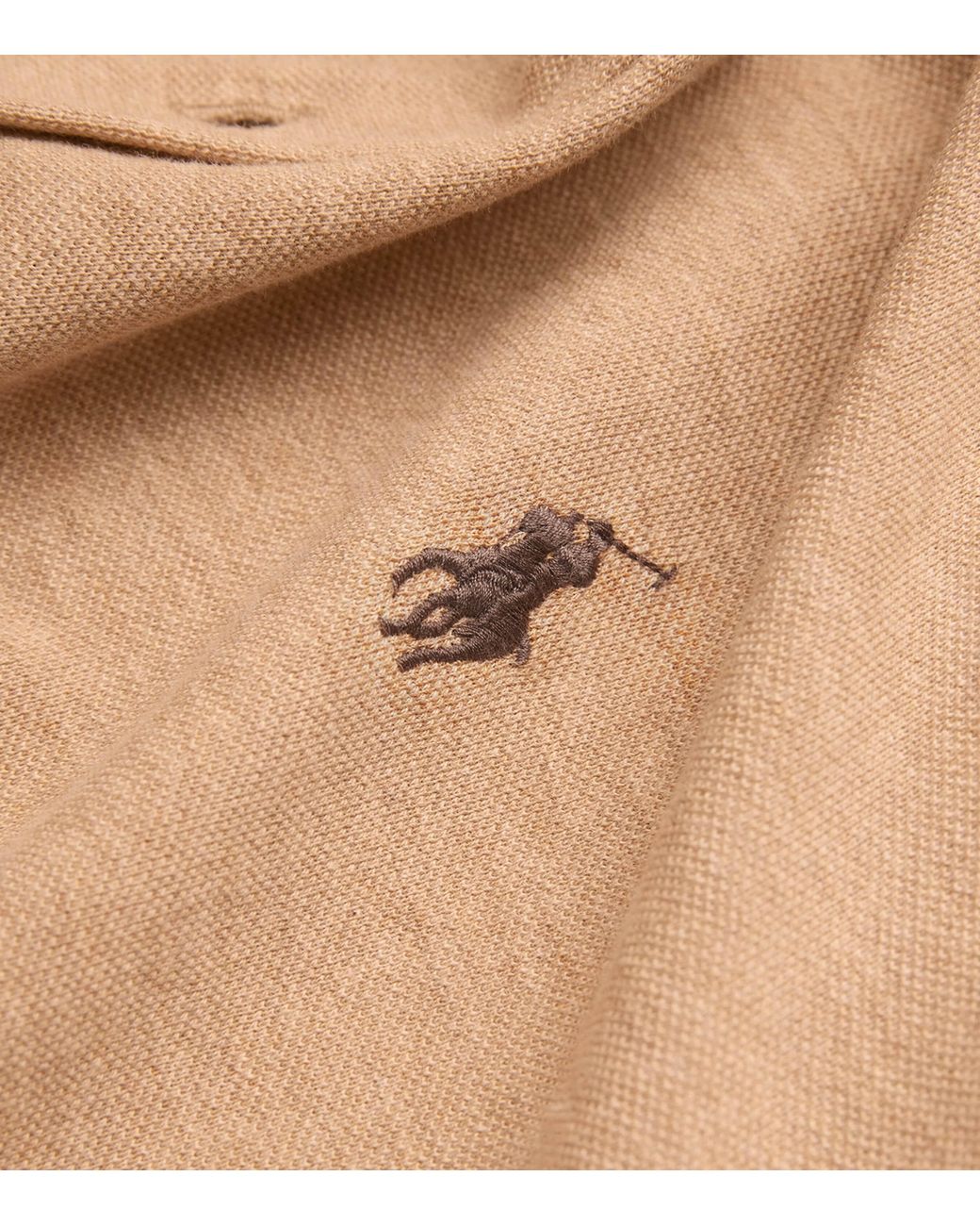 Polo Ralph Lauren Brown Cotton Featherweight Mesh Logo Shirt for men