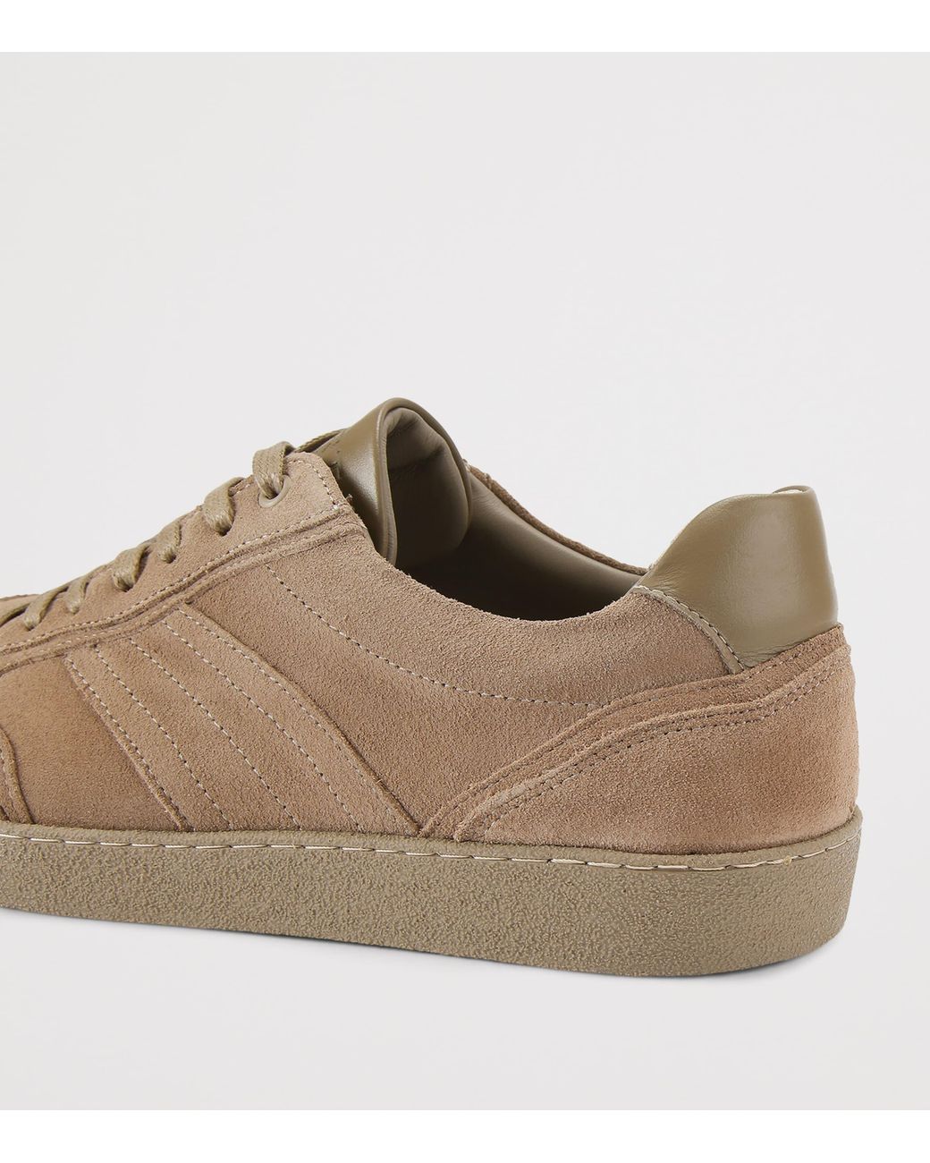 Kurt Geiger Brown Suede Lloyd Drench Sneakers for men