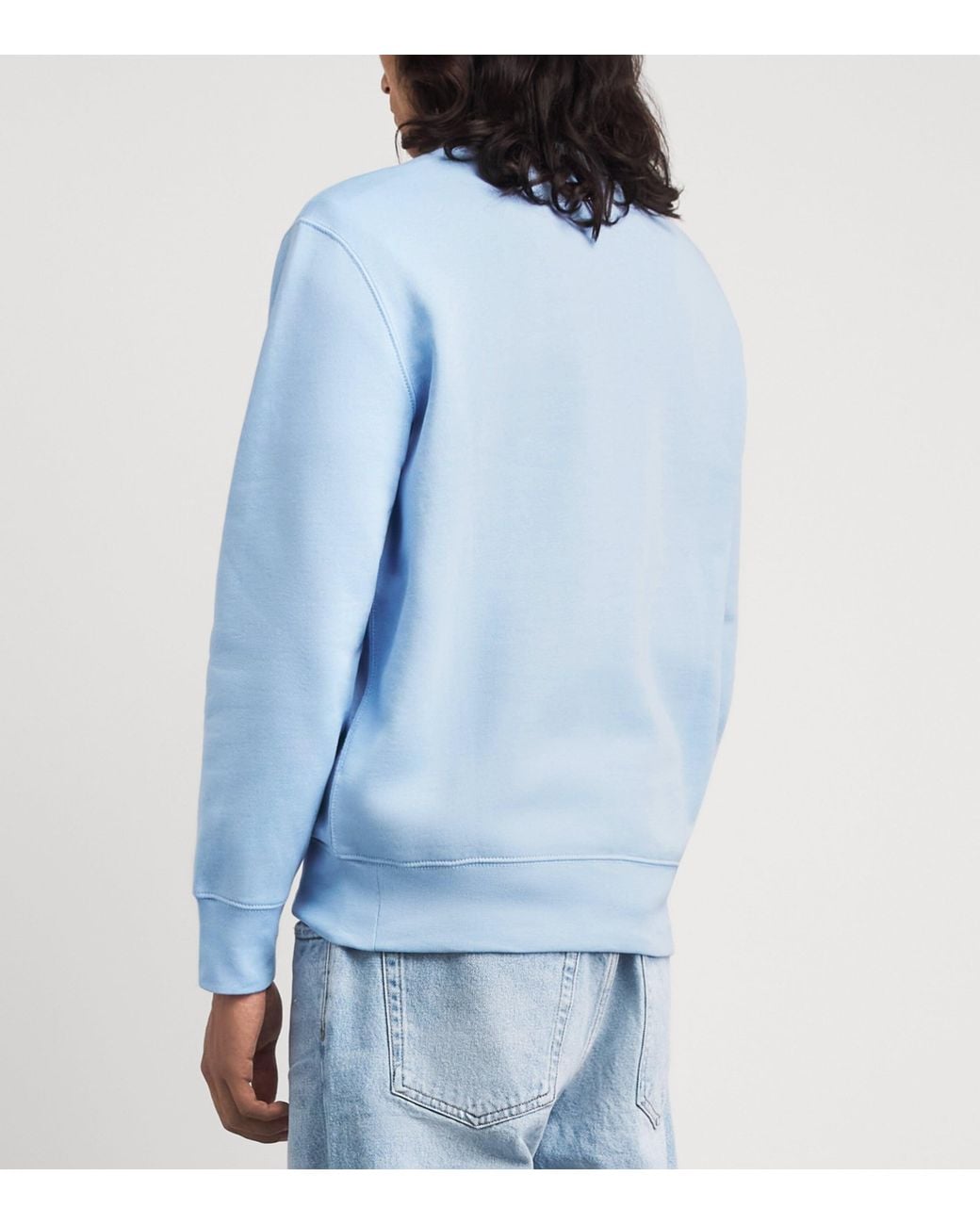 Polo Ralph Lauren Blue Stretch-Cotton Polo Bear Sweatshirt for men