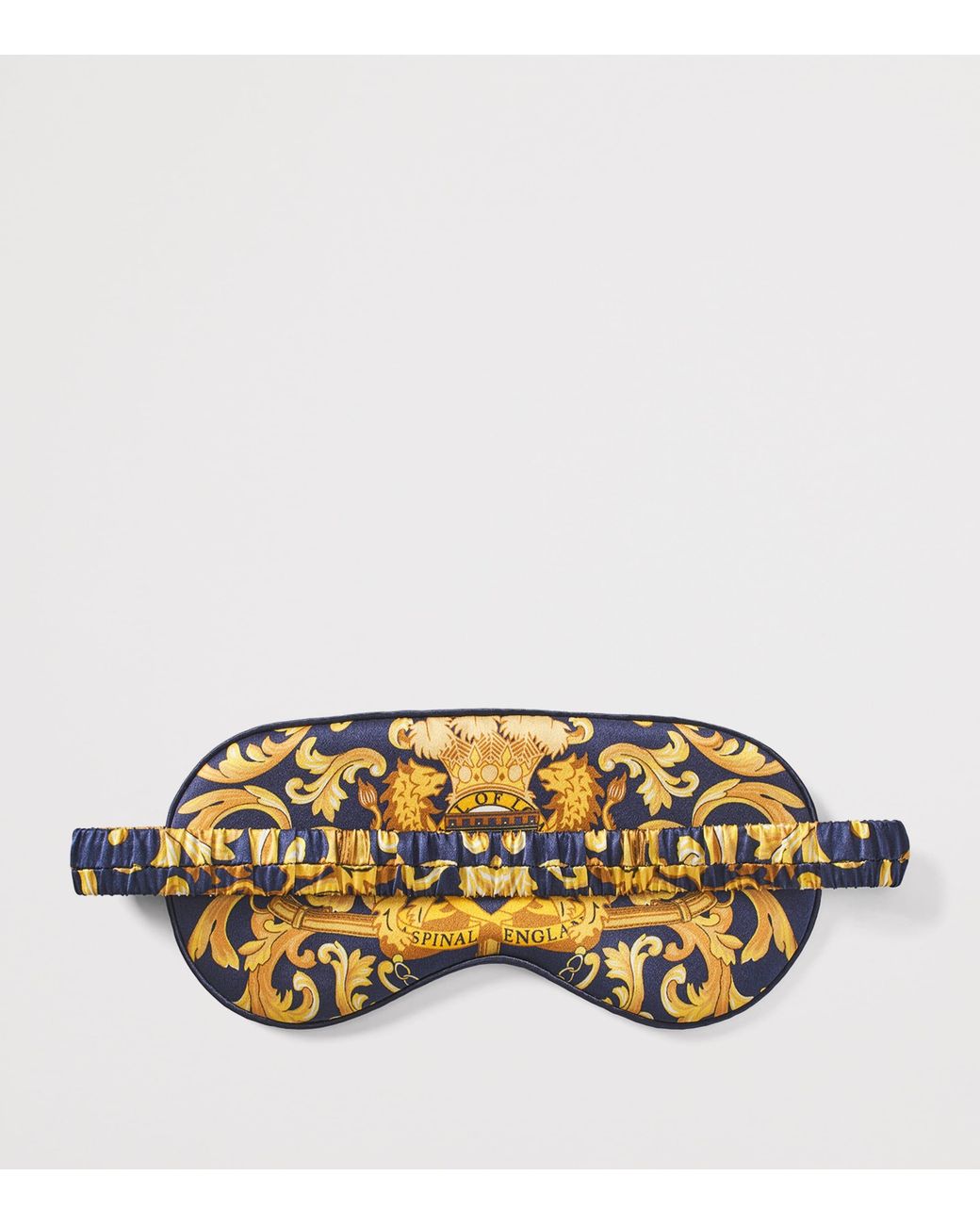 Aspinal Metallic Silk Printed Eye Mask