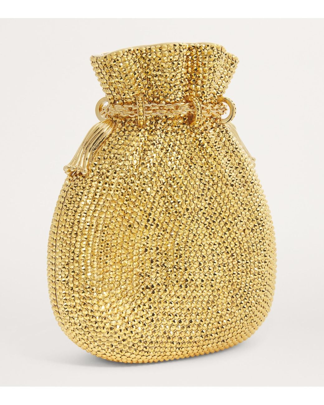 Judith Leiber Metallic British Money Bags Clutch Bag