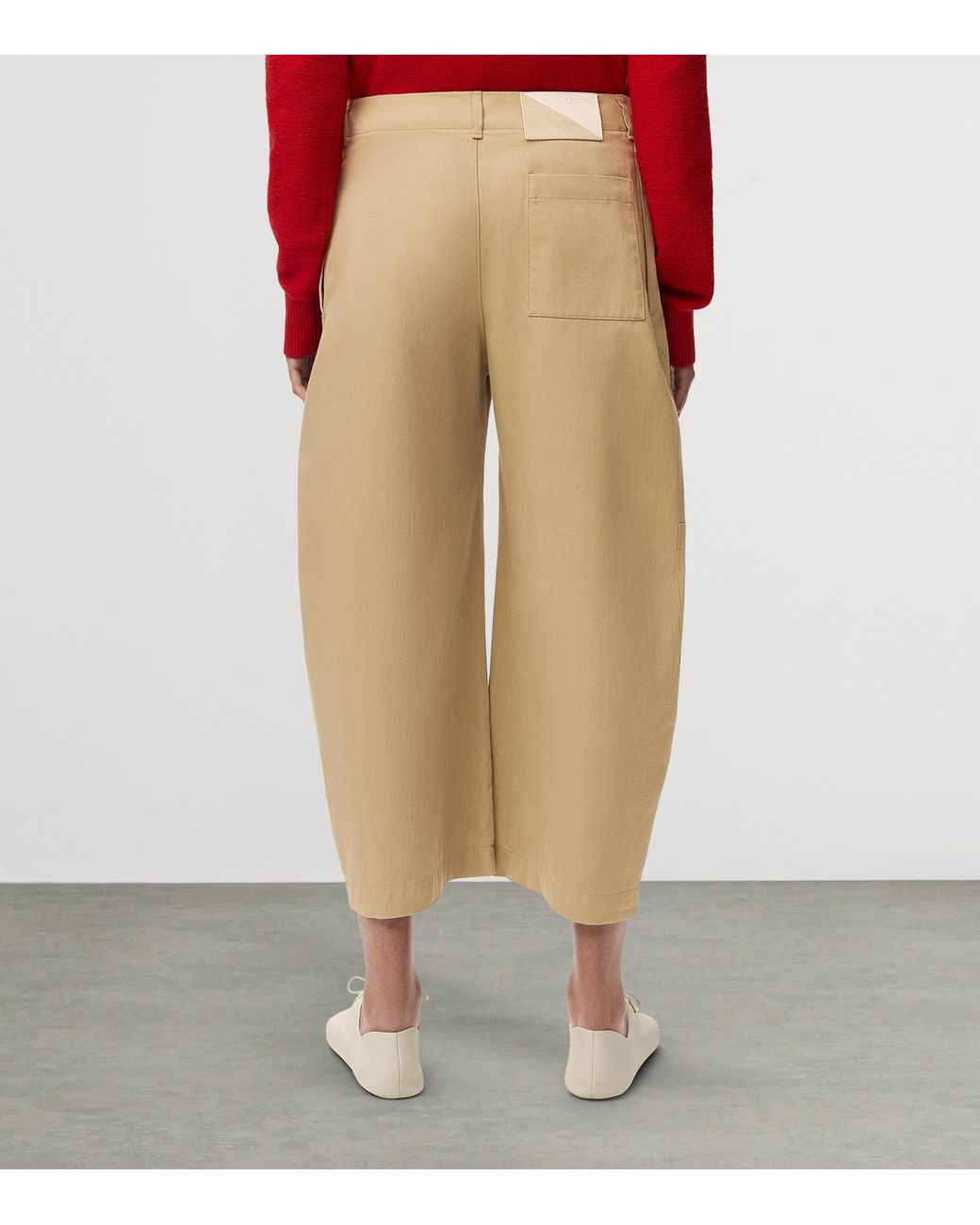 Loewe Natural Cotton Utility Cropped Trousers for men