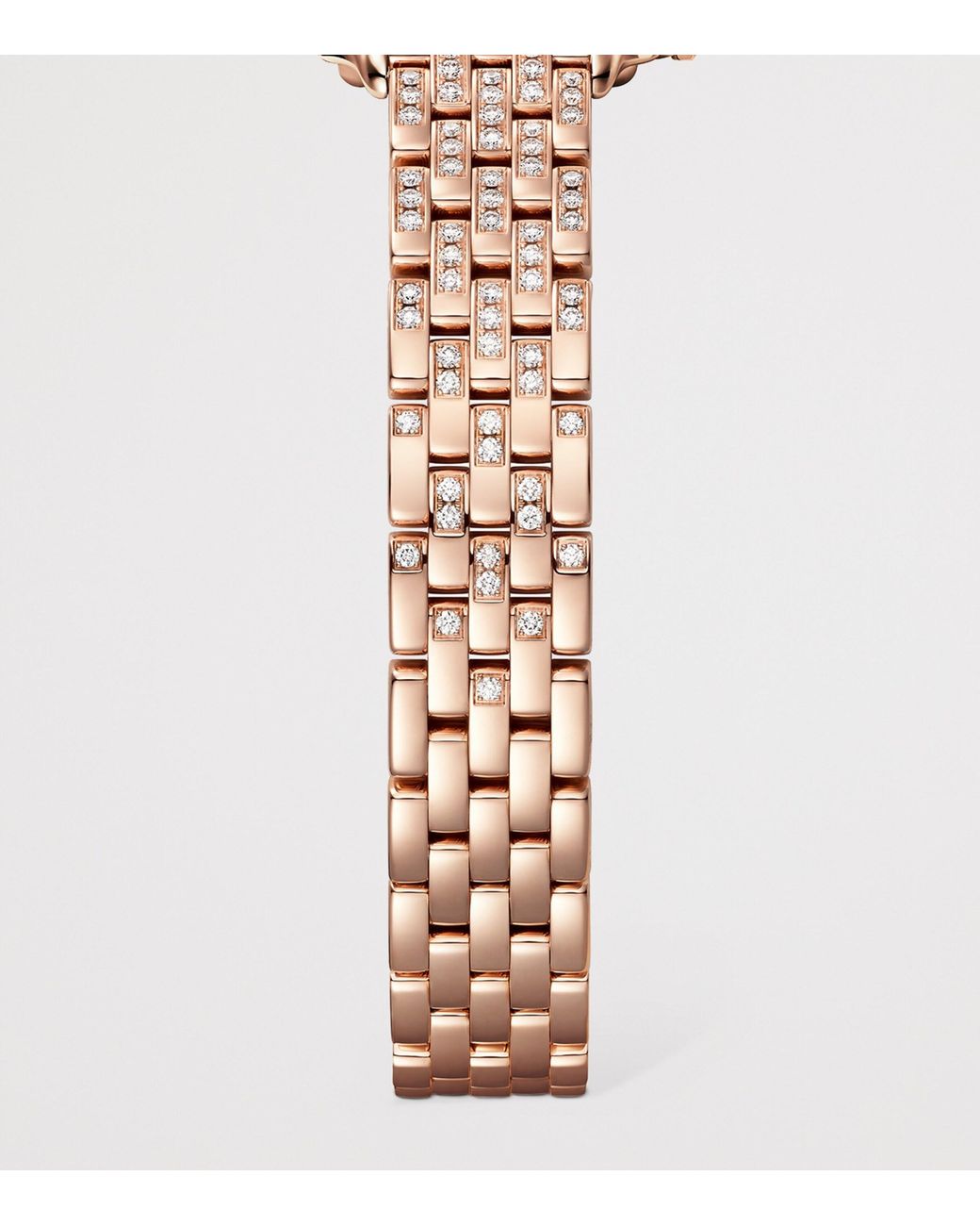 Cartier Metallic Rose And Diamond Panthère De Watch