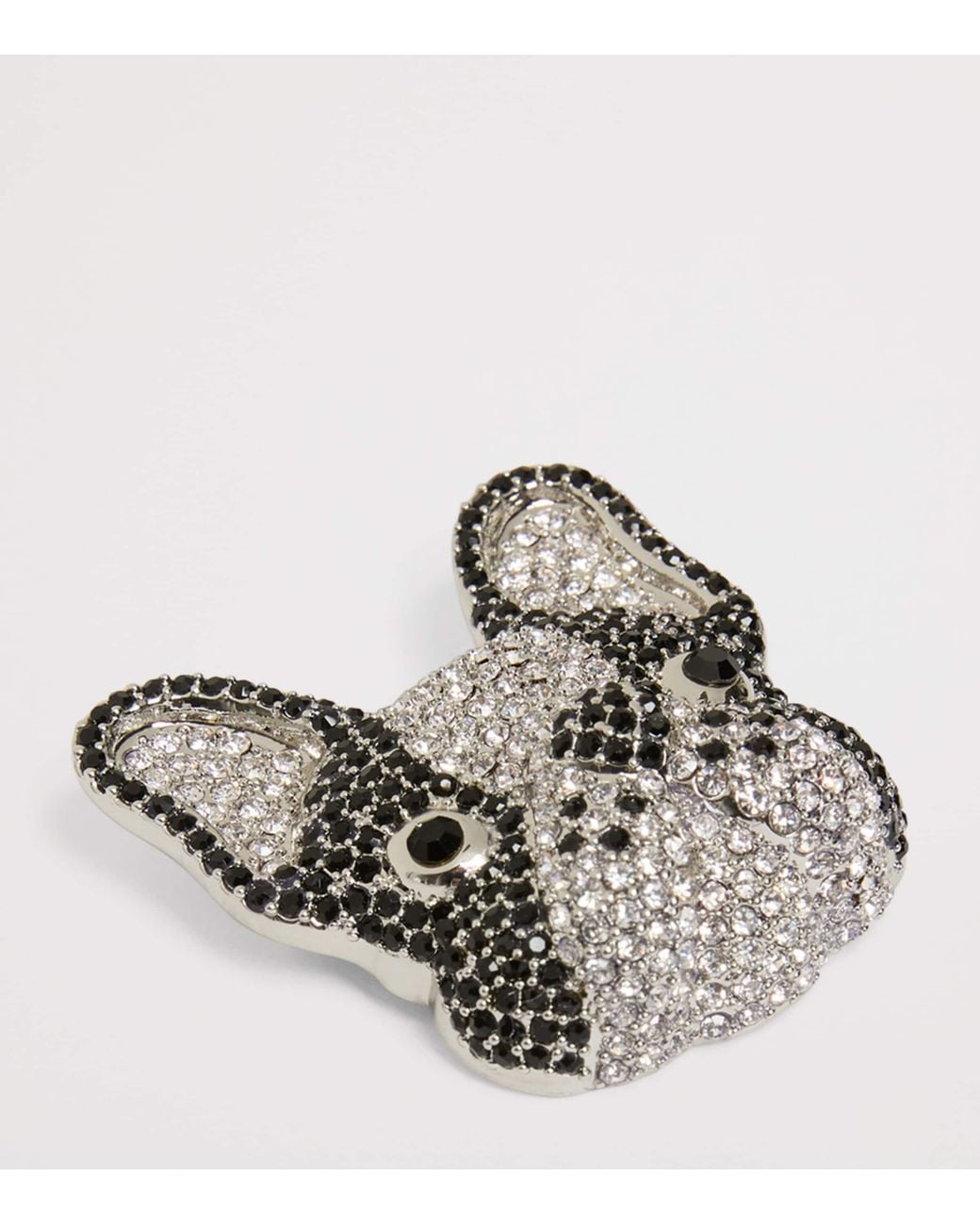 Weekend by Maxmara Black Crystal French Bulldog Brooch