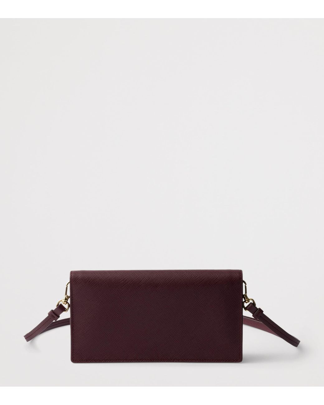 Prada Purple Mini Saffiano Leather Clutch Bag