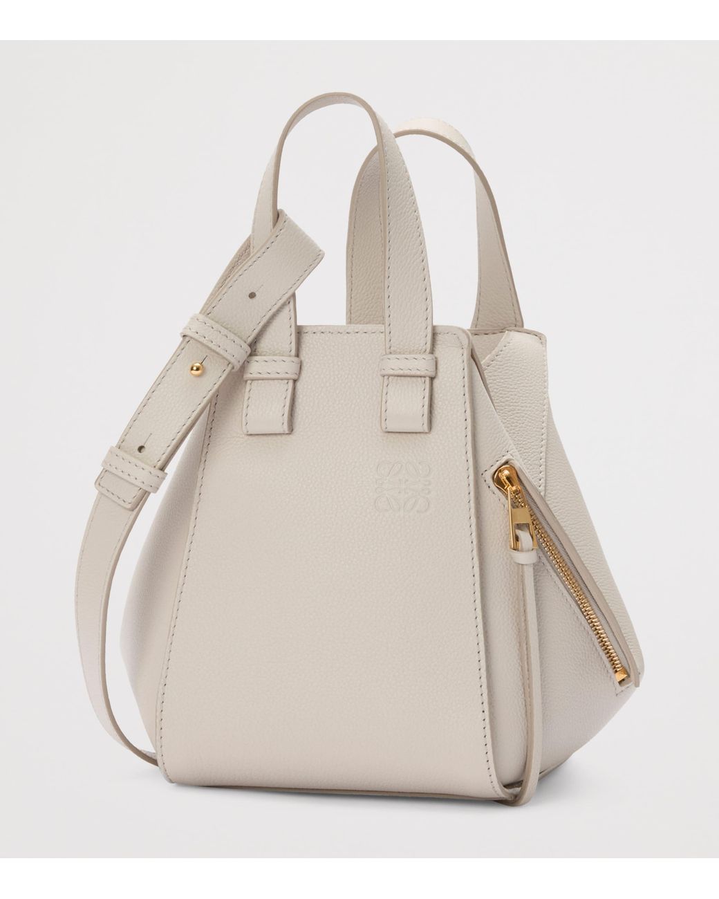 Loewe Natural Leather Hammock Top-Handle Bag