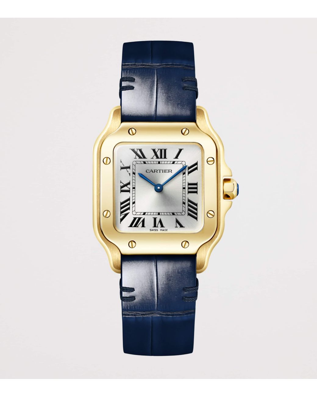 Cartier Metallic Small Santos De Watch