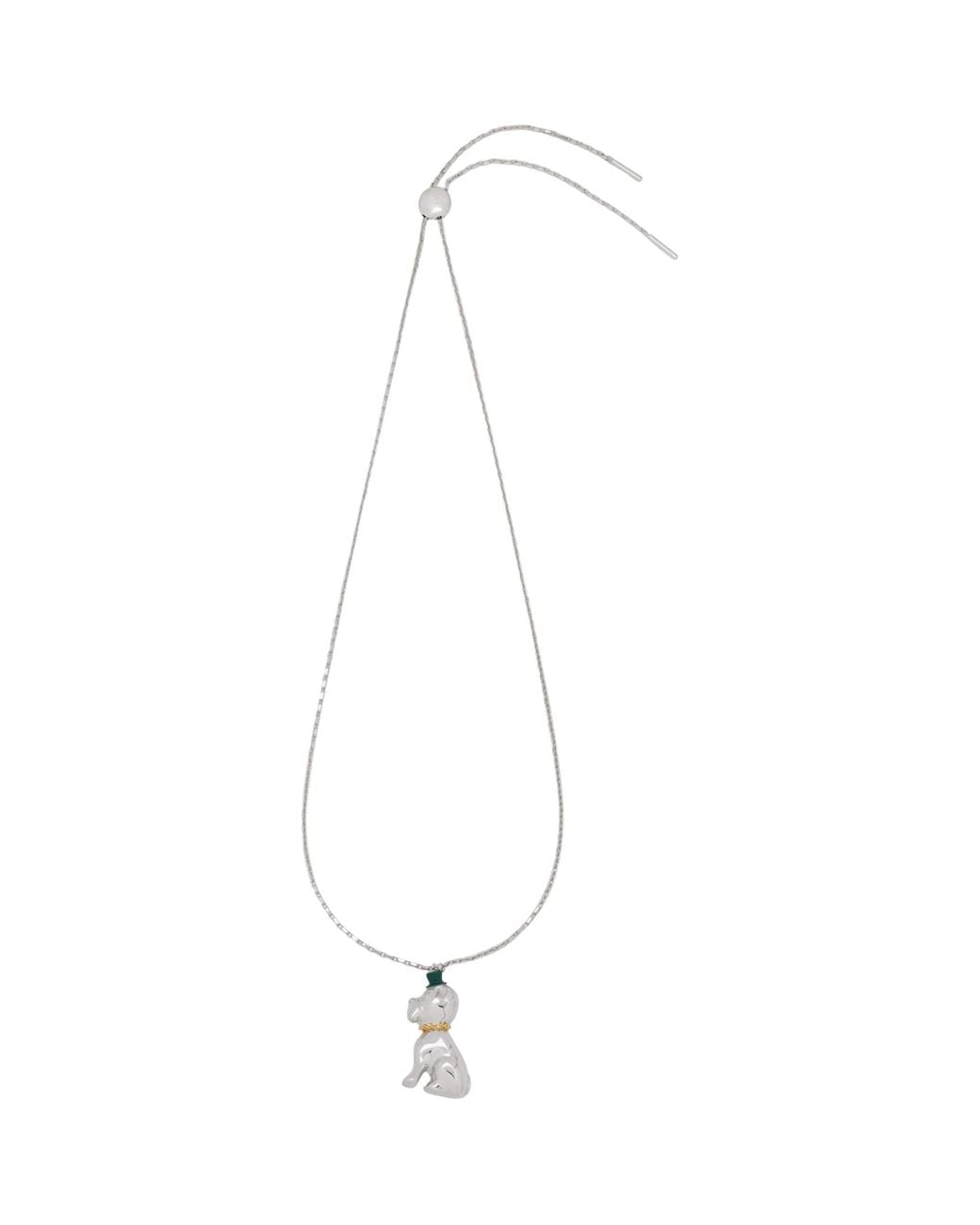 Loewe White Sterling Dog Necklace
