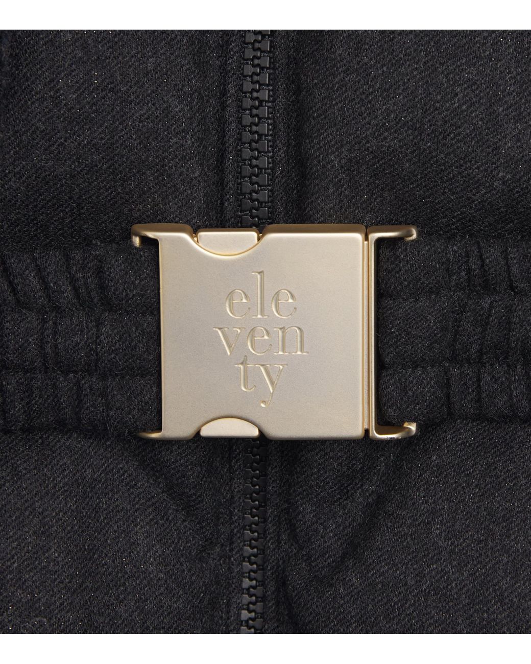 Eleventy Black Belted Quilted Jacket