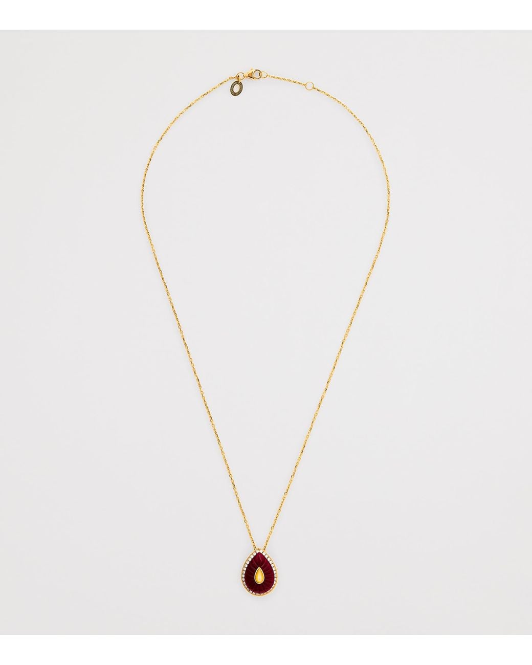 L'Atelier Nawbar White Diamond, Ruby And Pearl Bond Street Necklace