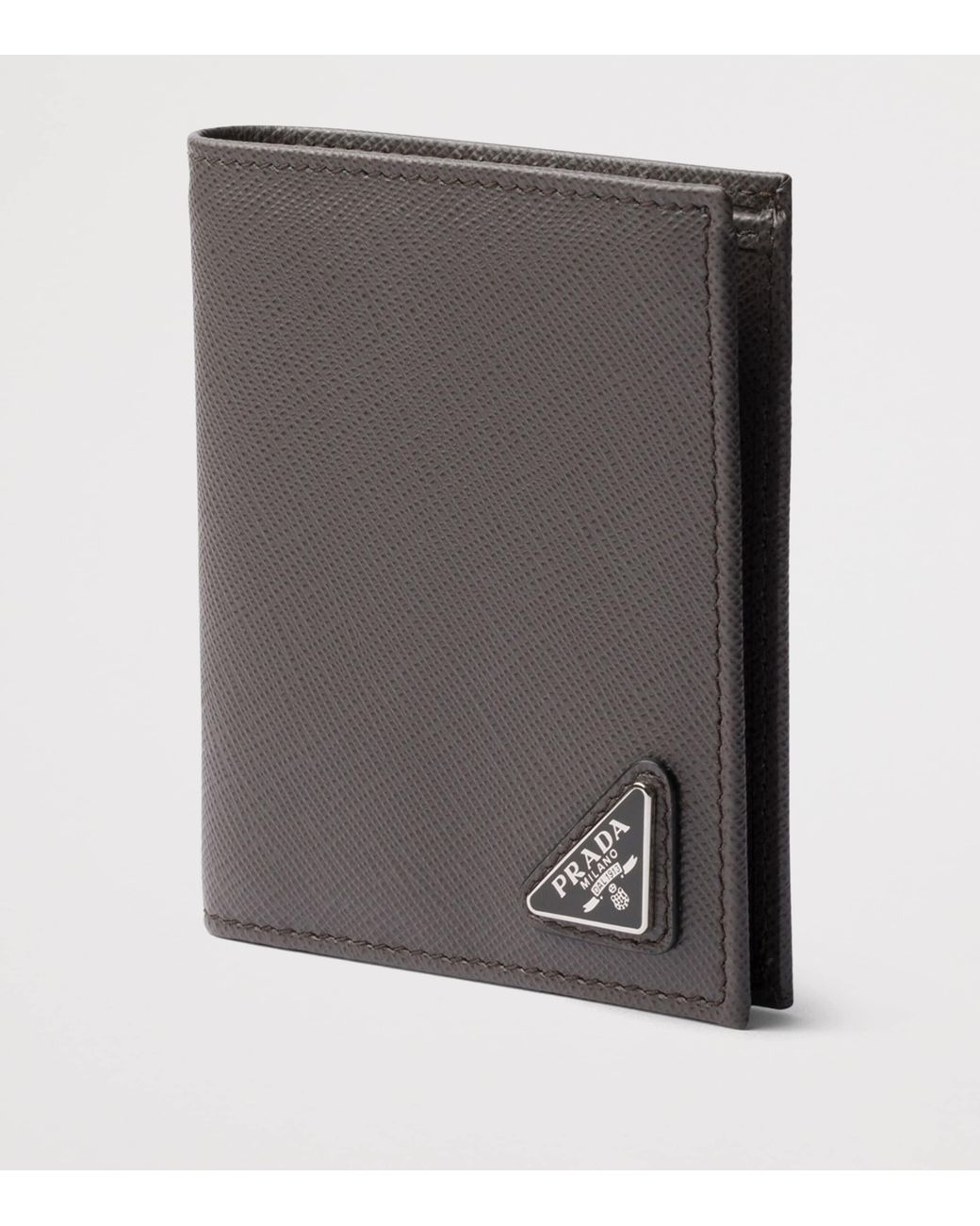 Prada Gray Saffiano Leather Wallet for men