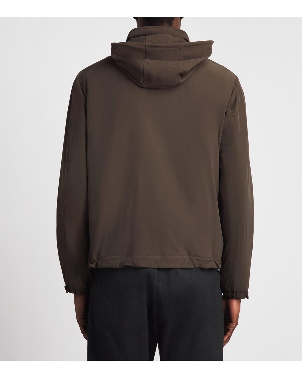 Sandro Brown Padded Hooded Jacket for men