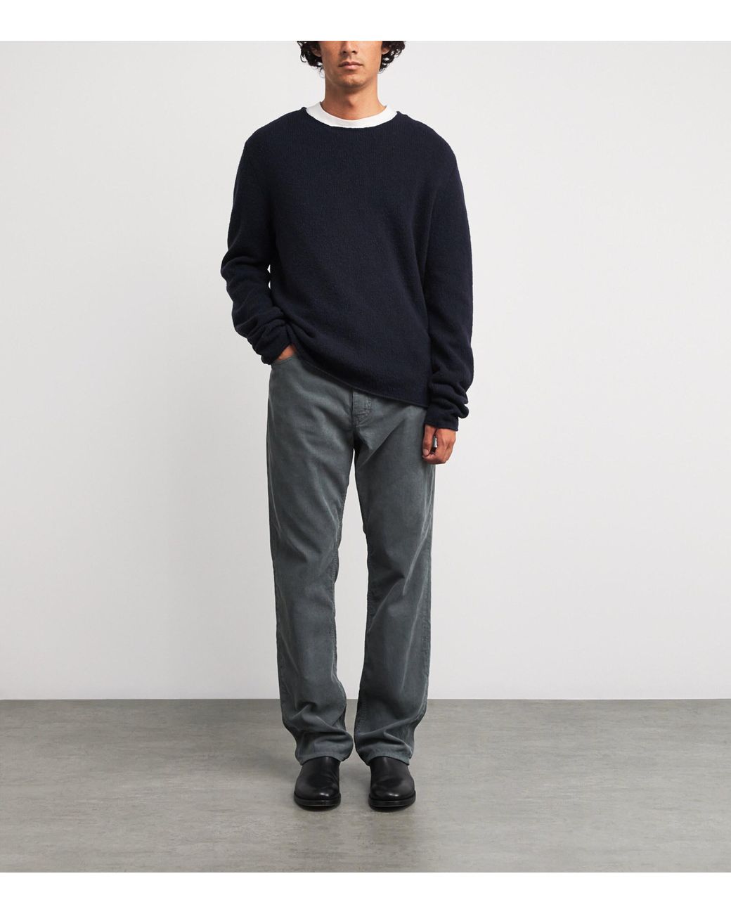 The Row Blue Nikola Wool Sweater for men
