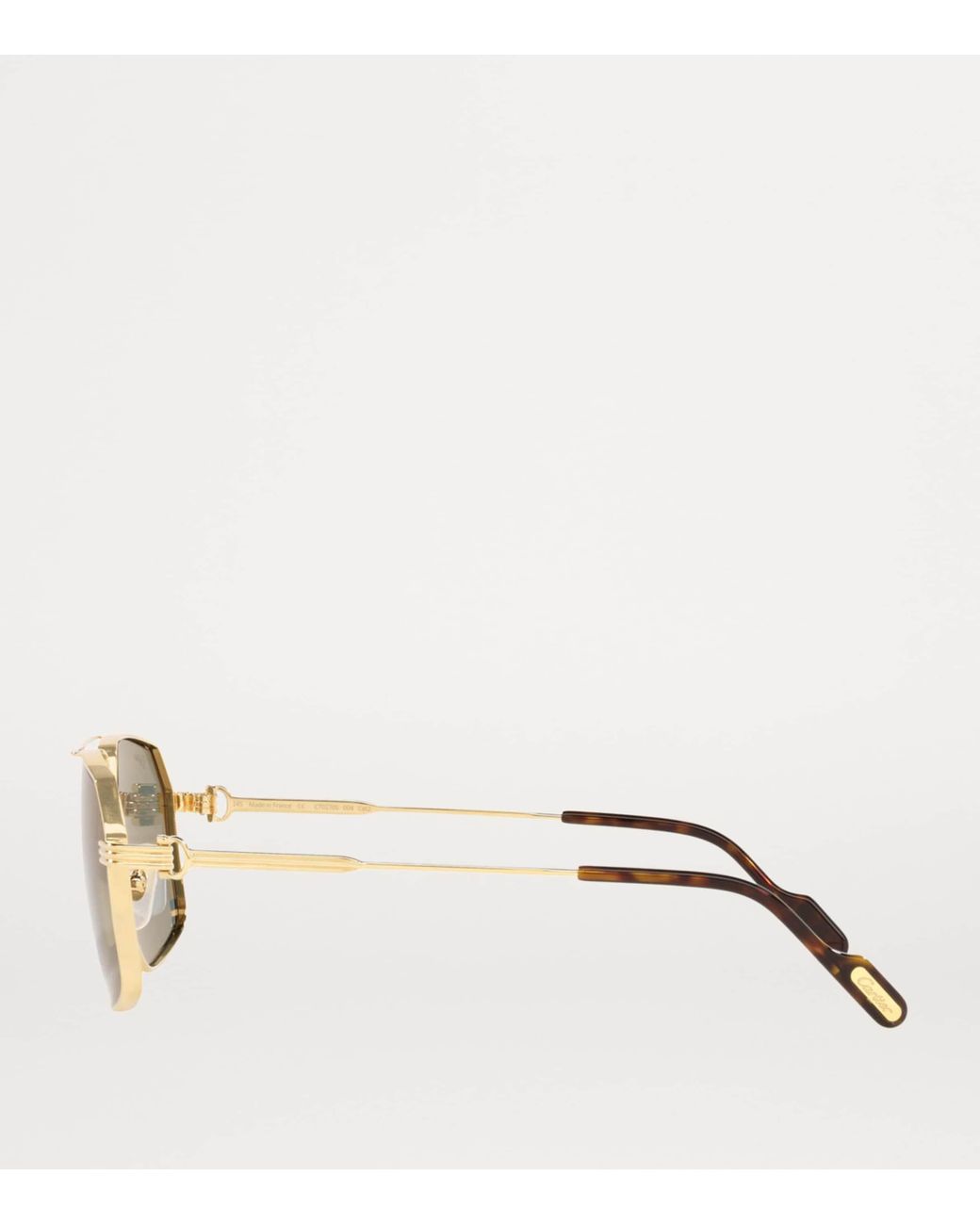 Cartier Gray Première De Pilot Sunglasses for men