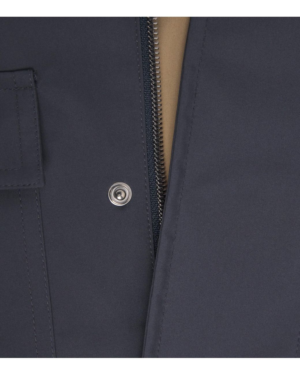 Herno Blue Patch Pocket Bomber Jacket for men