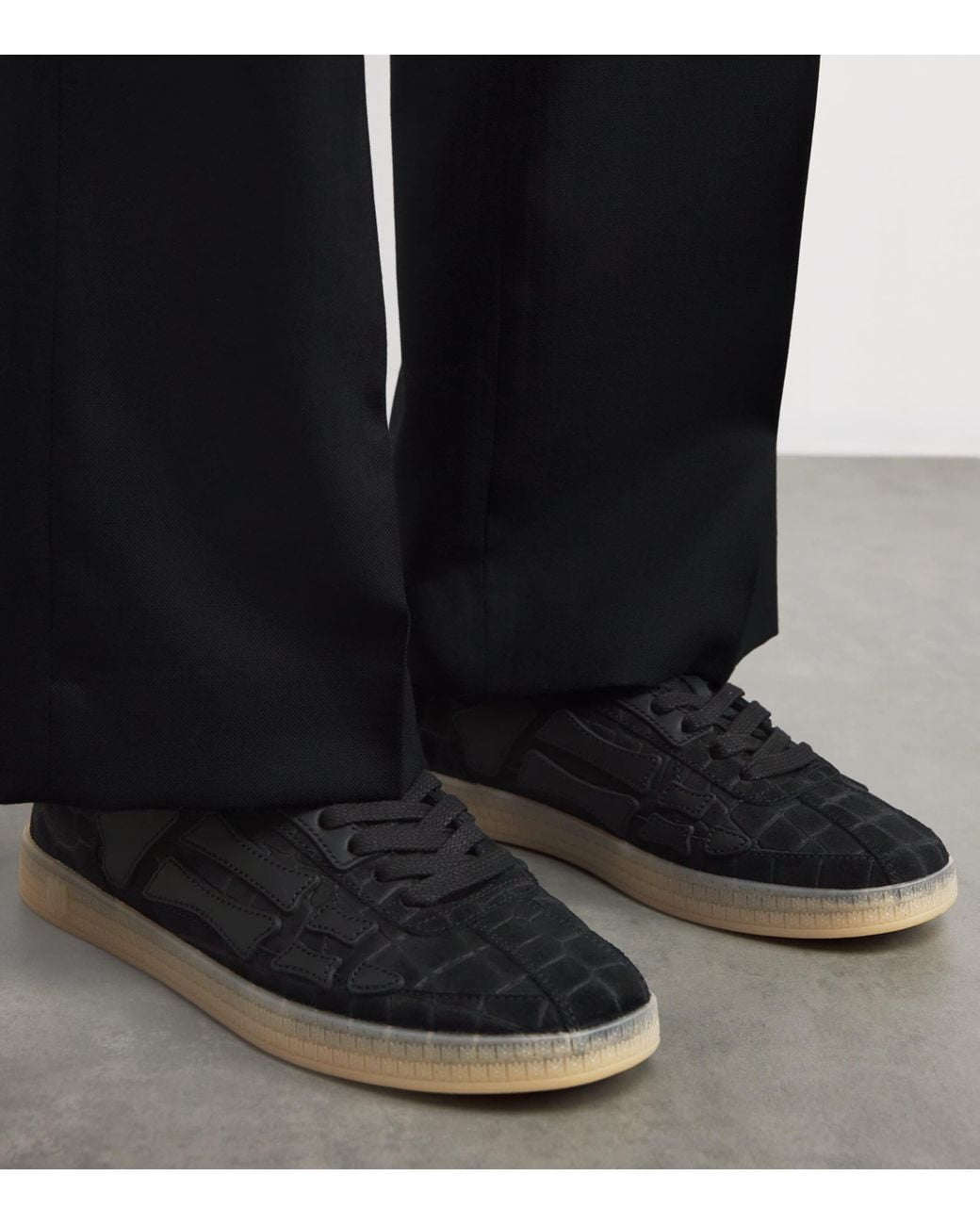 Amiri Black "Pacific Bones" Sports Shoes for men
