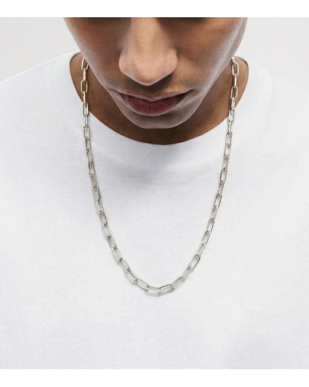 Monica Vinader Metallic Sterling Alta Mini Chain Necklace