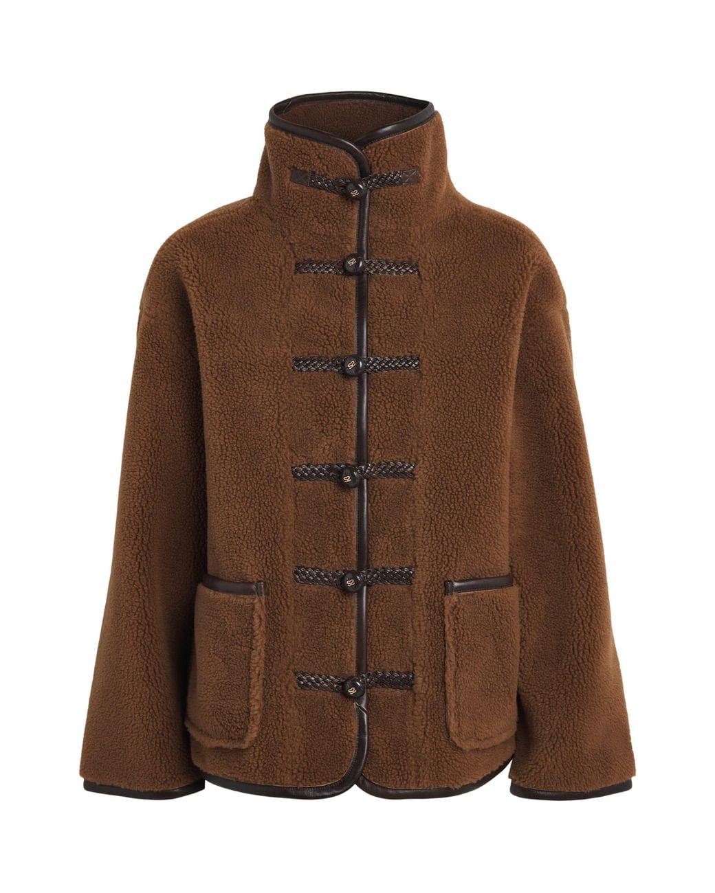 Sandro Brown Faux Fur Jacket
