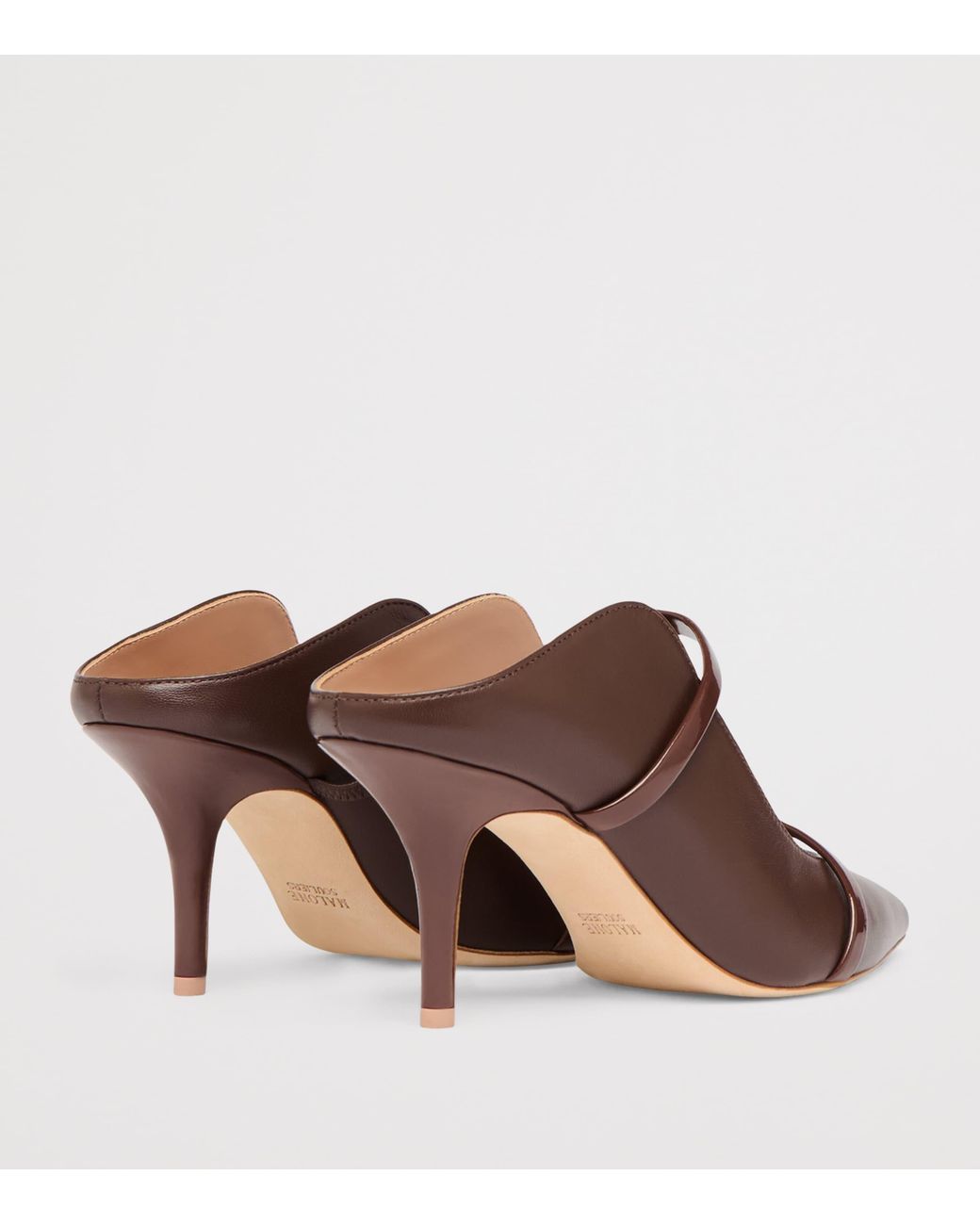Malone Souliers Brown Leather Maureen Heeled Mules 70
