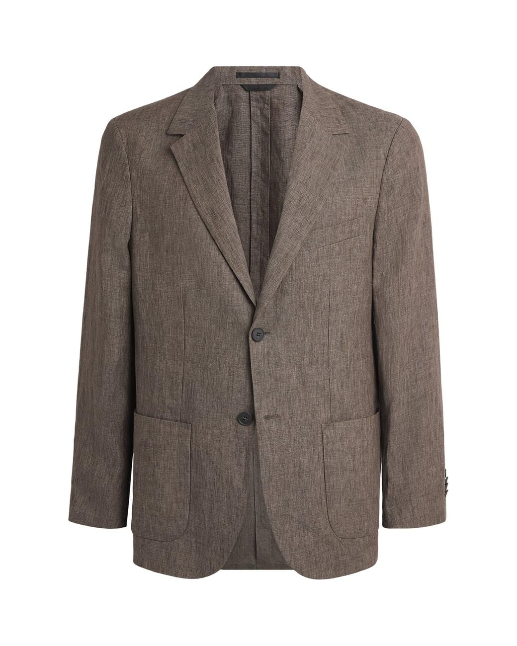 Sunspel Brown Linen Blazer for men