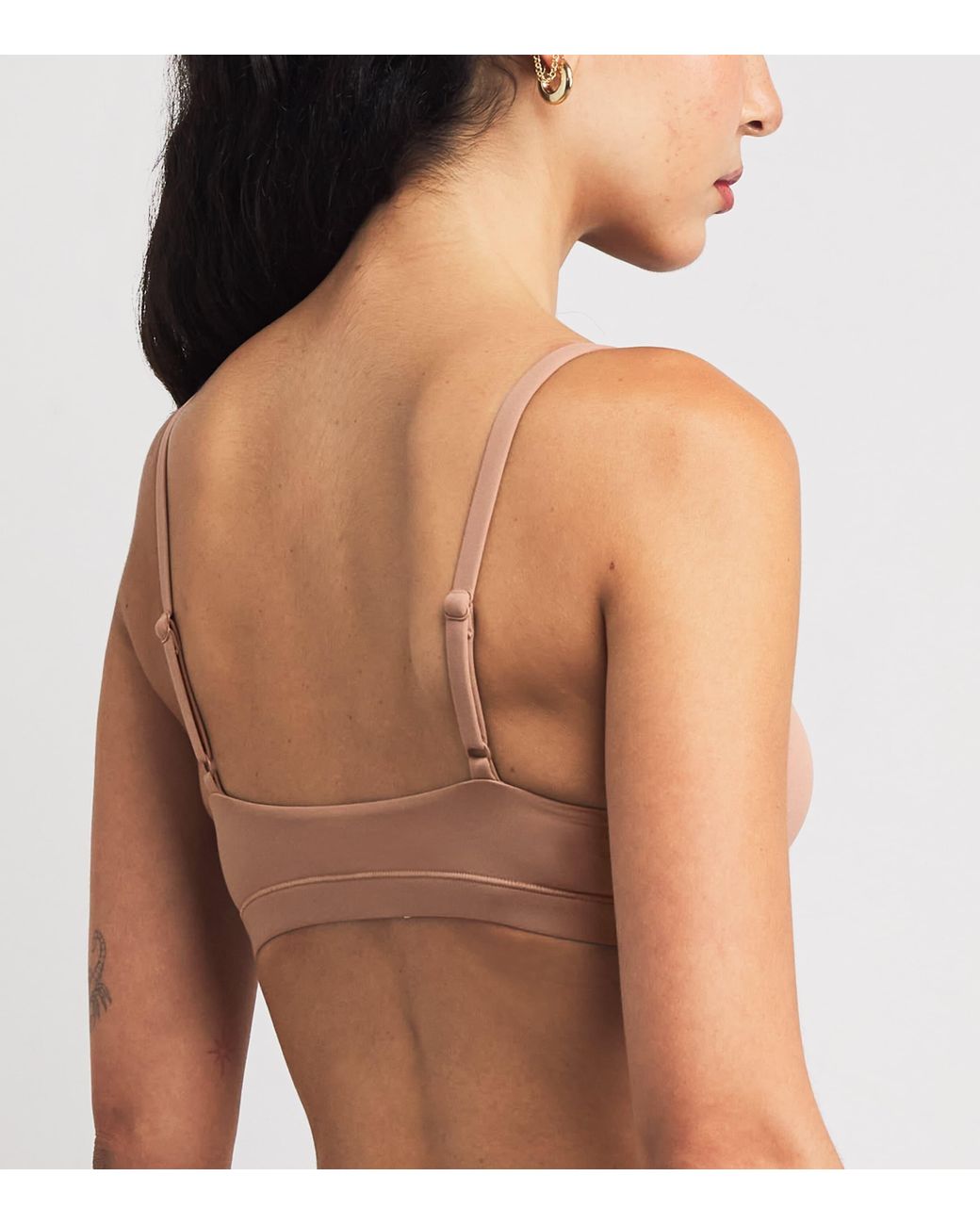 Skims Brown Fits Everybody Scoop-Neck Bralette