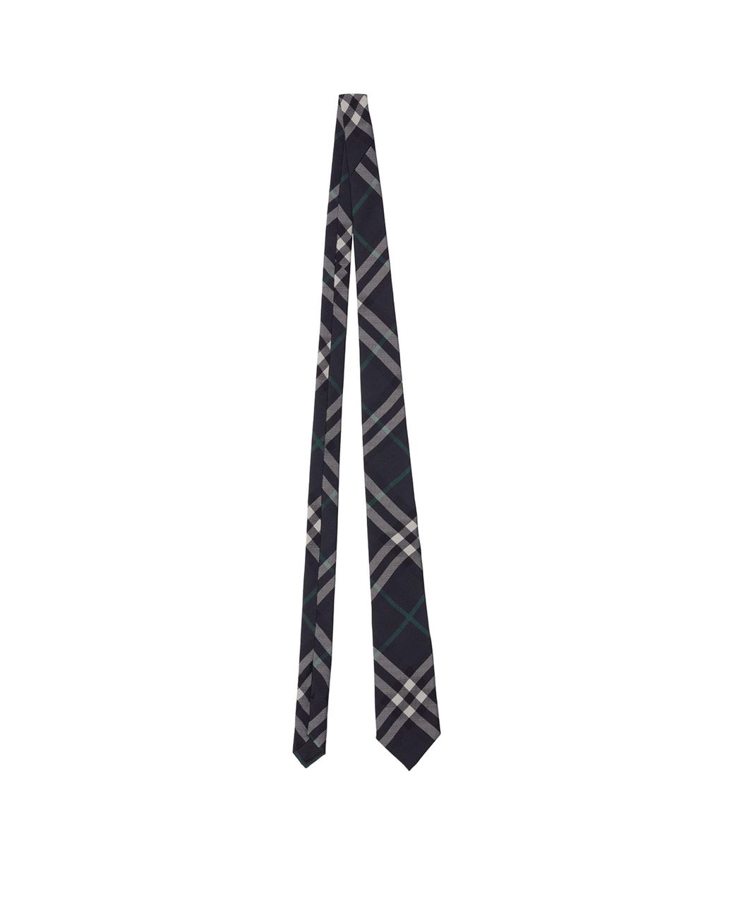 Burberry Black Silk Check Tie for men