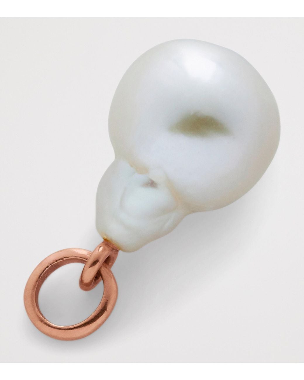 Monica Vinader White Rose Vermeil And Baroque Pearl Pendant