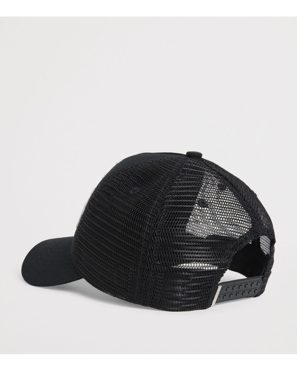 Amiri Black Stacked Bones Trucker Hat for men