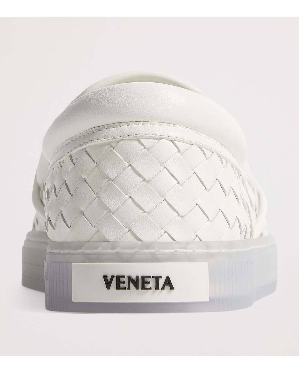 Bottega Veneta White Leather Serena Slip-On Sneakers for men