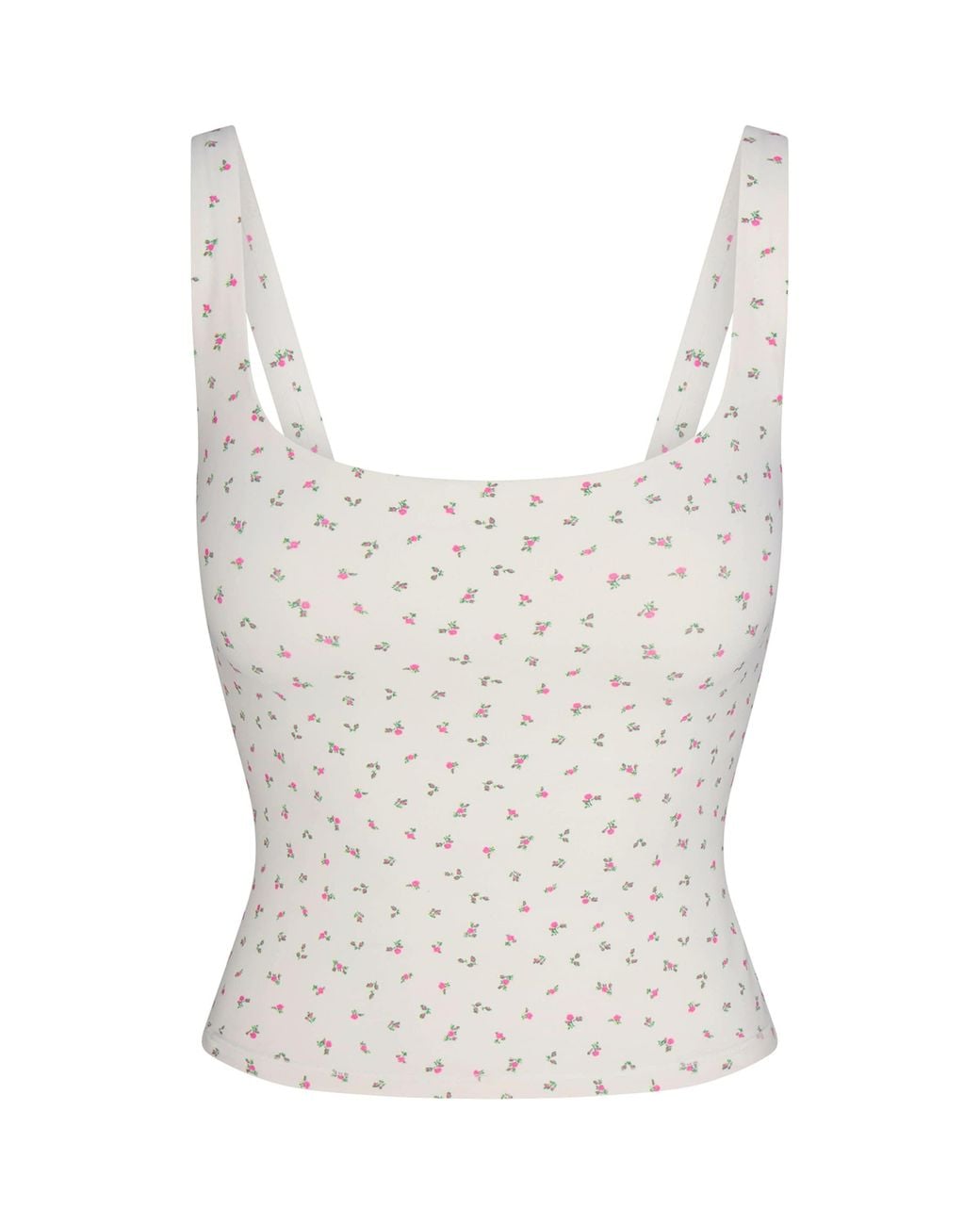 NikeSKIMS White Floral Tank Top