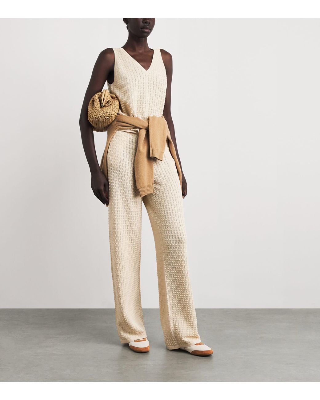 Eleventy White Wool Tank Top