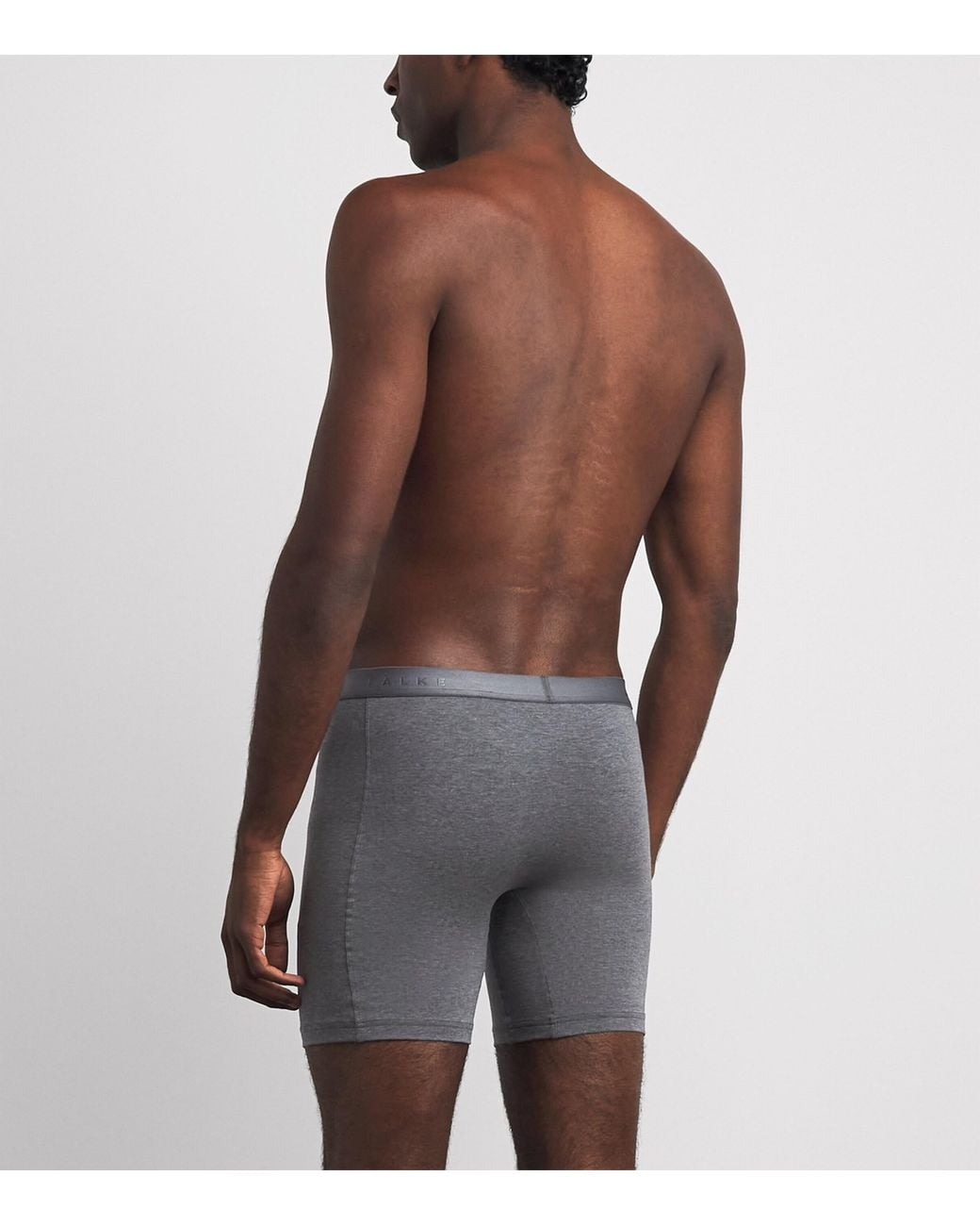 Falke Gray Egyptian Cotton Boxer Briefs for men