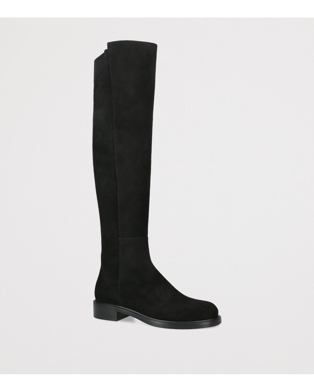 Stuart Weitzman Black Suede 5050 Gisele Over-The-Knee Boots