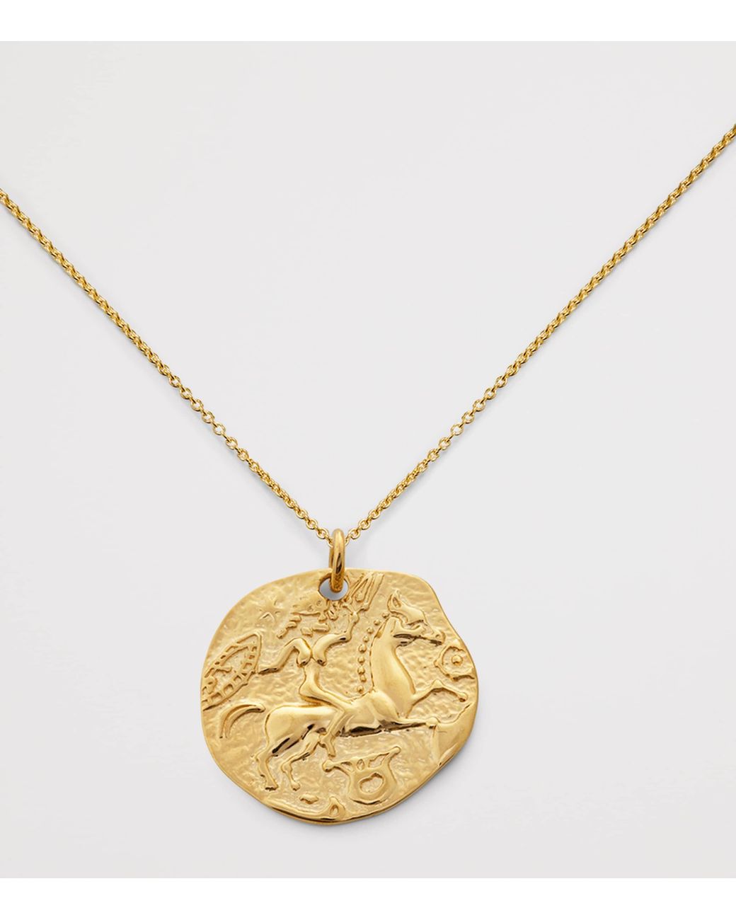 Monica Vinader Metallic Vermeil Coin Talisman Necklace